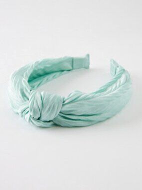 NWT ANTHROPOLOGIE Mint Green Bennett Shimmer Knotted Headband
